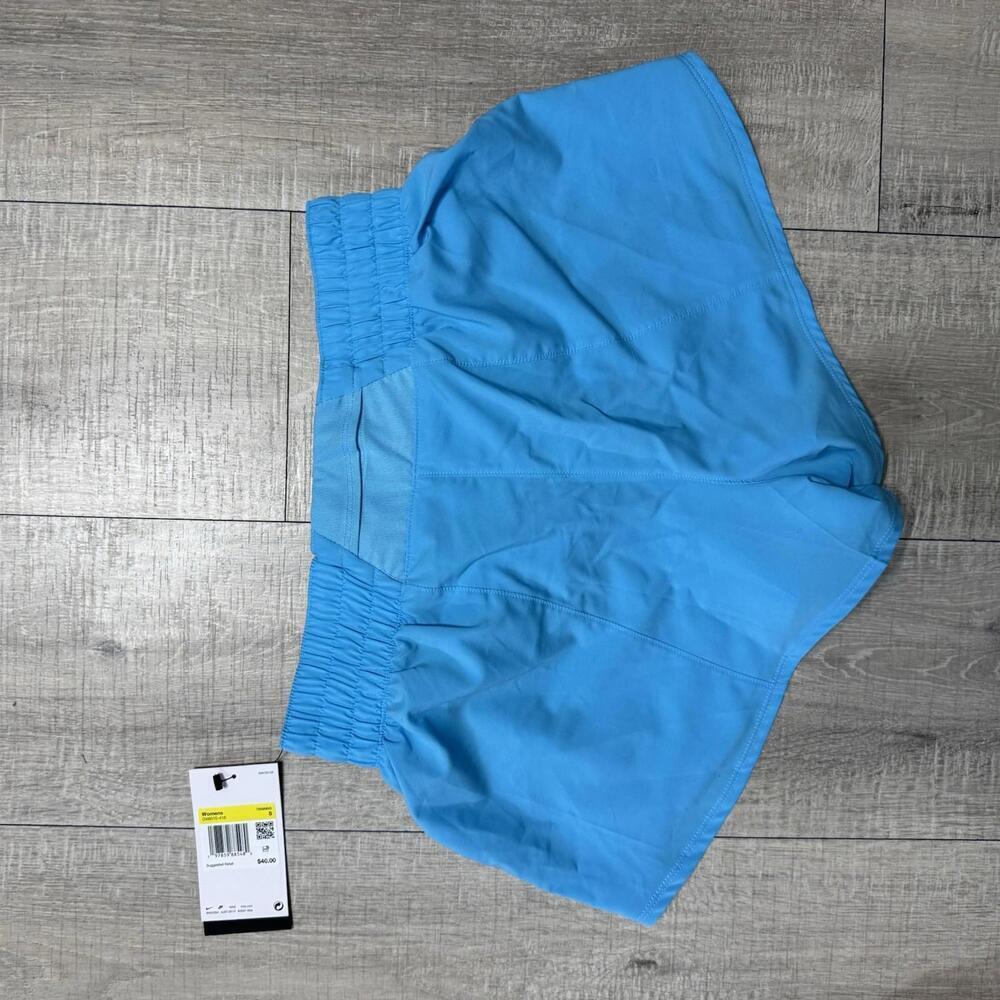 Nike Women's One Dri-FIT Mid-Rise Shorts 3in Blue DX6010-416 Size S‎ - Picture 4 of 6